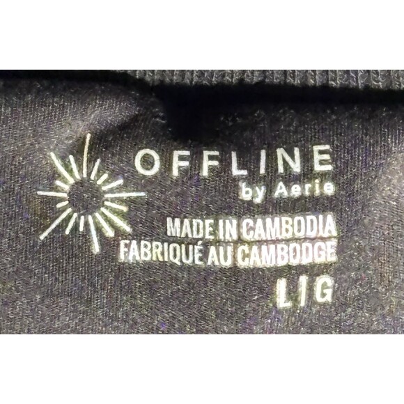 OFFLINE By Aerie Women’s Size Large Cloud Fleece Bubble Skort Black - Picture 8 of 11